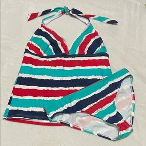 Catalina Women’s Two Piece Halter Bikini Swimsuit Sz 4/6